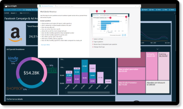screenshot of Amazon QuickSight